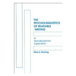 【预售】The Psycholinguistics of Readable Writing: A