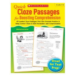 【预售】Quick Cloze Passages for Boosting Comprehension 4-6: