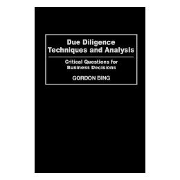 【预售】Due Diligence Techniques and Analysis: Critical