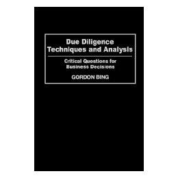 【预售】Due Diligence Techniques and Analysis: Critical