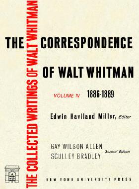 【预售】The Correspondence of Walt Whitman (Vol. 4)