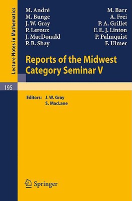 【预售】Reports of the Midwest Category Seminar V