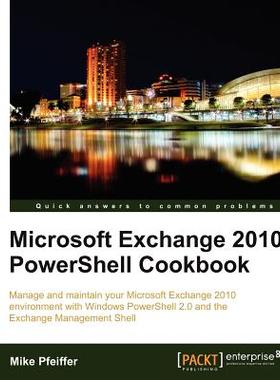 【预售】Microsoft Exchange 2010 Powershell Cookbook