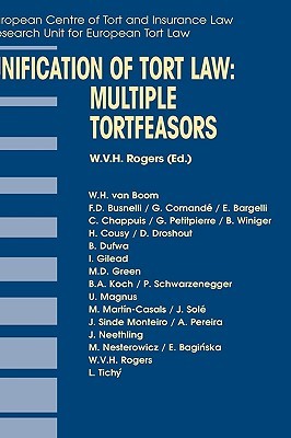 【预售】Unification of Tort Law: Multiple Tortfeasors