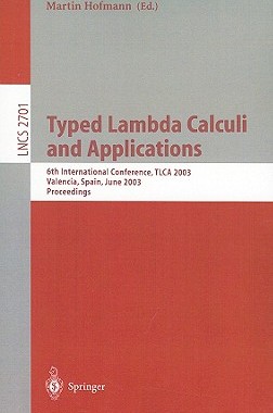 【预售】Typed Lambda Calculi and Applications: 6th