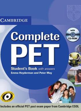 【预售】Complete Pet Student's Book with Answers [With