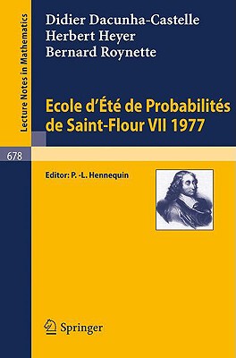 【预售】Ecole D'Ete de Probabilites de Saint-Flour VII