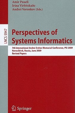 【预售】Perspectives of Systems Informatics