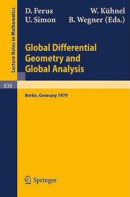 【预售】Global Differential Geometry and Global Analysis: