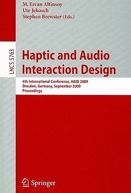 【预售】Haptic and Audio Interaction Design: 4th