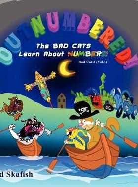【预售】Outnumbered! the Bad Cats Learn about Numbers