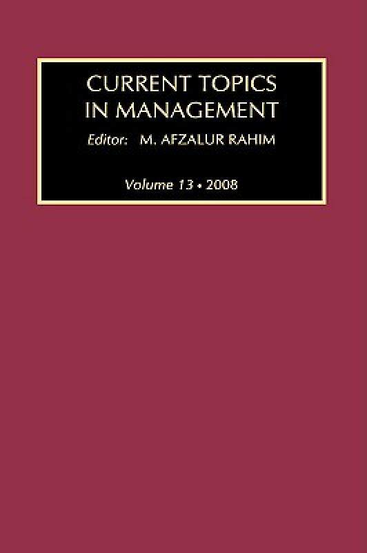 【预售】Current Topics in Management: Global Perspectives on