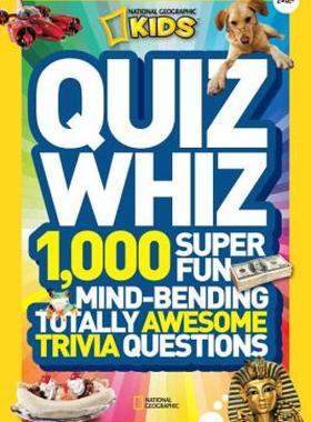 【预售】National Geographic Kids Quiz Whiz: 1,000 Super Fun