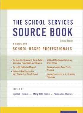 【预售】The School Services Sourcebook, Second Edition: A