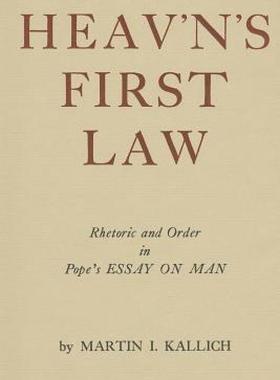 【预售】Heav'n's First Law: Rhetoric and Order in Pope's