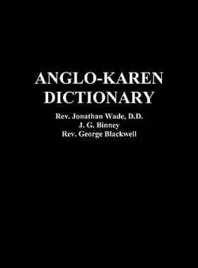 【预售】Anglo-Karen Dictionary