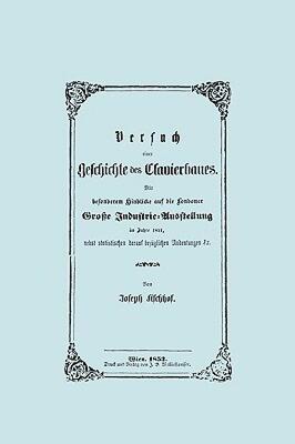 【预售】Versuch Einer Geschichte Des Clavierbaues.