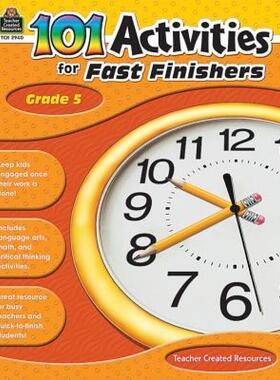 【预售】101 Activities for Fast Finishers, Grade 5