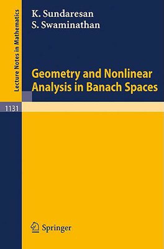 【预售】Geometry and Nonlinear Analysis in Banach Spaces
