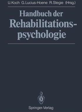 【预售】Handbuch Der Rehabilitationspsychologie