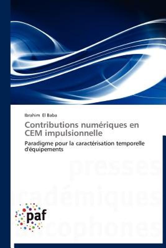 【预售】Contributions Num Riques En Cem Impulsionnelle