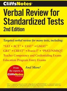 【预售】CliffsNotes Verbal Review for Standardized Tests