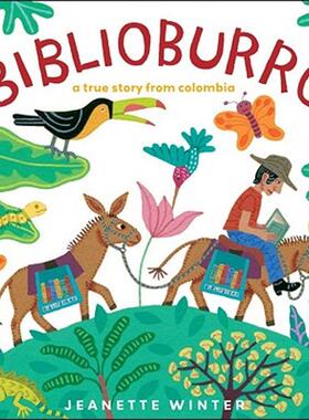 【预售】Biblioburro: A True Story from Colombia