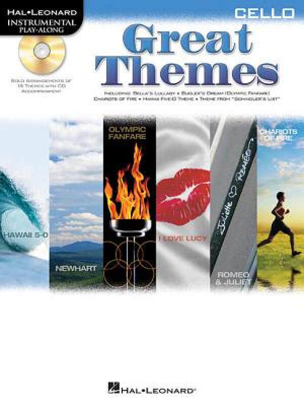 【预售】Great Themes: Cello [With CD (Audio)]