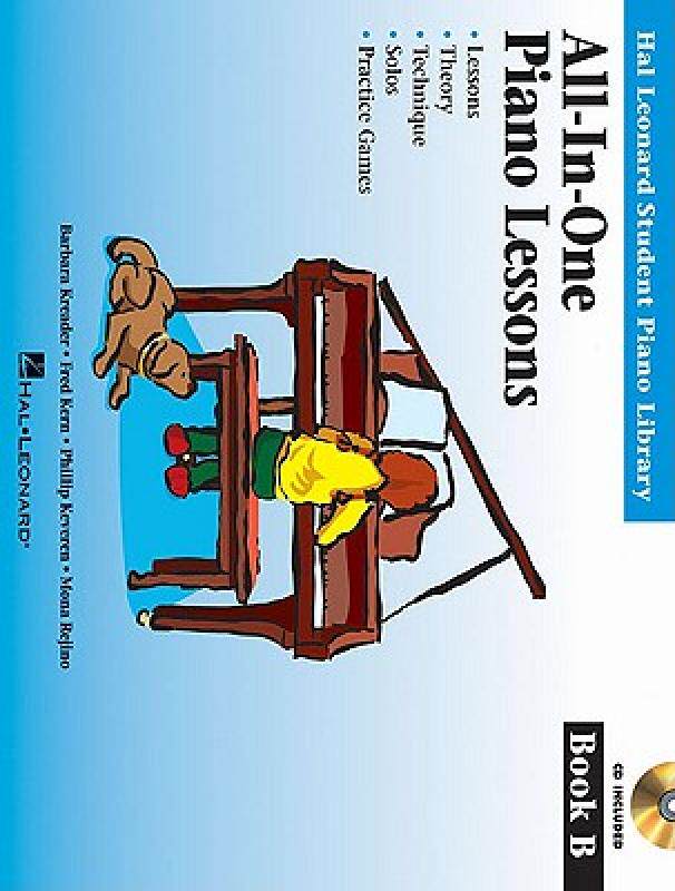 【预售】All-In-One Piano Lessons, Book B [With CD (Audio)]