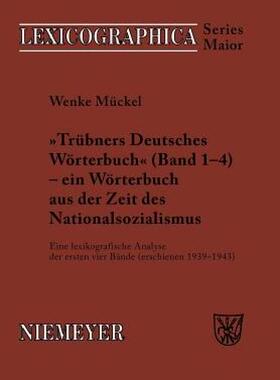 【预售】Trubners -Deutsches Worterbuch- - Ein Worterbuch Aus