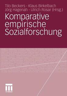 【预售】Komparative Empirische Sozialforschung
