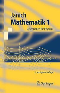 【预售】Mathematik 1: Geschrieben Fur Physiker