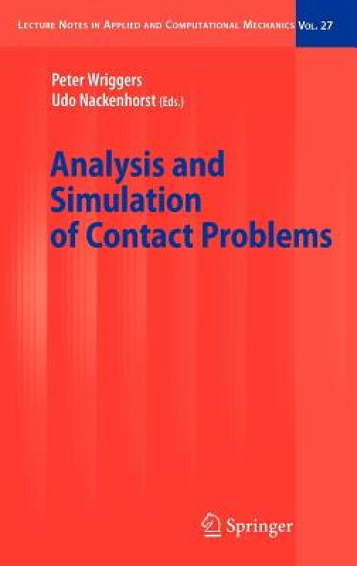 【预售】Analysis and Simulation of Contact Problems