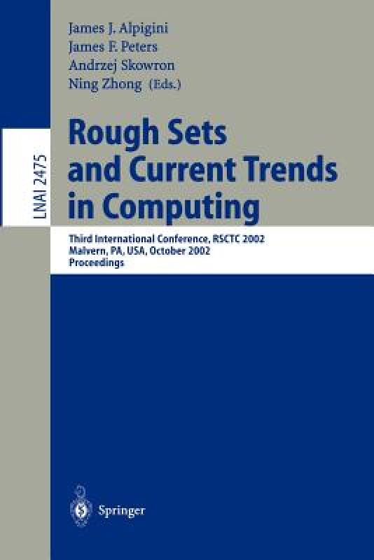 【预售】Rough Sets and Current Trends in Computing: Third