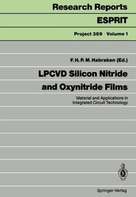 【预售】Lpcvd Silicon Nitride and Oxynitride Films: Material