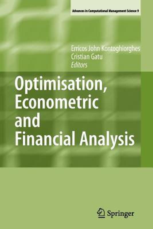 【预售】Optimisation, Econometric and Financial Analysis