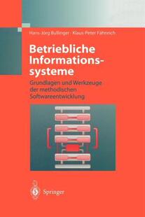 【预售】Betriebliche Informationssysteme: Grundlagen Und