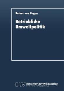 【预售】Betriebliche Umweltpolitik: Kurative Und Praventive