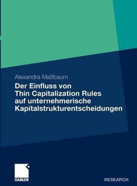 【预售】Der Einfluss Von Thin Capitalization Rules Auf