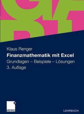 【预售】Finanzmathematik Mit Excel: Grundlagen - Beispiele -