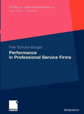 【预售】Performance in Professional Service Firms