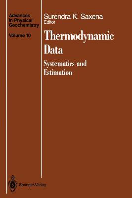 【预售】Thermodynamic Data: Systematics and Estimation