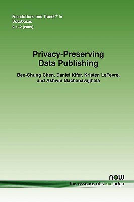 【预售】privacy-preserving data publishing