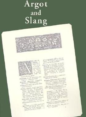 【预售】Argot and Slang