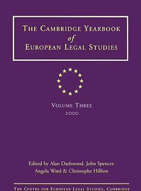 【预售】Cambridge Yearbook of European Legal Studies: Volume