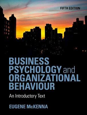 【预售】Business Psychology and Organizational Behaviour