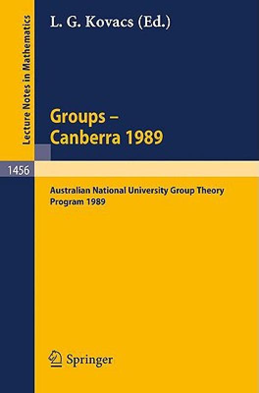 【预售】Groups- Canberra 1989: Australian National