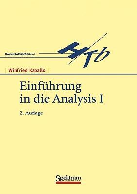 【预售】Einfuhrung in Die Analysis I