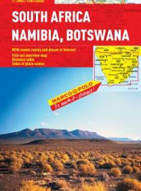 【预售】South Africa, Namibia, Botswana Marco Polo Map