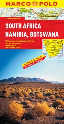 【预售】South Africa, Namibia, Botswana Marco Polo Map